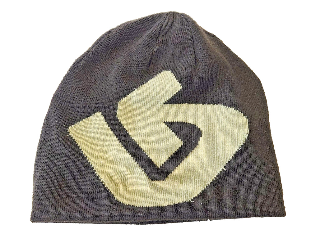 BURTON Reversible Logo Spellout Brown Beanie Hat